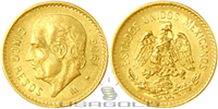 MEXICO Estados Unidos Mexicanos Cinco Pesos Gold Coin dated 1955