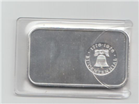 American Indian One Ounce Pure Silver Bicentennial Ingot  (Washington Mint, 1975)