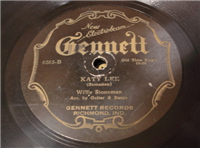 WILLIE STONEMAN   Wake Up In The Morning     (Gennett  6565,  1928) 78 RPM Country Record