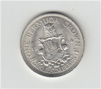 Bermuda 1964 One Crown Silver Coin KM 14