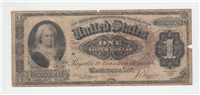 (Fr-219) 1886 $1 Martha Washington Silver Certificate (Rosecrans/Huston, large brown seal)