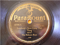 HOKUM BOYS    Somebody's Been Using That Thing    (Paramount  12796,  1929) 78 RPM Race Record