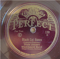 DIXIE JAZZERS WASHBOARD BAND    Kansas City Shuffle    (Perfect  139,  1927) 78 RPM Race Record