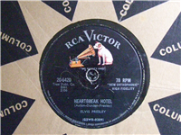 ELVIS PRESLEY    Heartbreak Hotel    (RCA Victor  20-6420,  1956) 78 RPM  Record