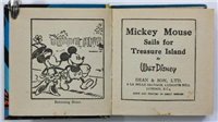 MICKEY MOUSE SAILS FOR TREASURE ISLAND  (Great Big Midget Book, 1936)