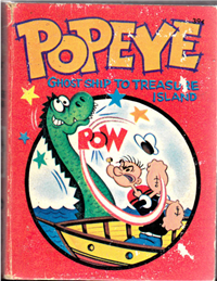 POPEYE GHOST SHIP TO TREASURE ISLAND  (A Whitman Big Little Book  2008, 1967)