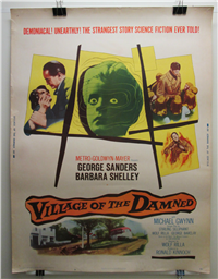 VILLAGE OF THE DAMNED   Original American 30" x 40" Display Poster  (MGM, 1960)