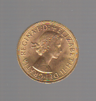 GREAT BRITAIN British Gold Sovereign Coin any date from 1957 to 1968 KM 908