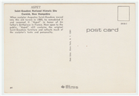 ASPET Saint-Gaudens National Historic Site, Cornish New Hampshire Color Photographic Post Card  (Dean Color, 29135-C)