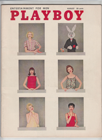 PLAYBOY  Vol. 5 No. 8    (HMH Publishing Co., Inc., August, 1958) Myrna Weber