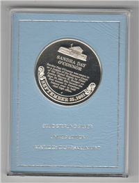 The Supreme Court Justice Sandra Day O'Connor Eyewitness Medal   (Franklin Mint, 1981)
