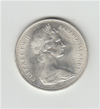BAHAMAS ISLANDS 1966 $2 Two Dollar Flamingos Silver Coin