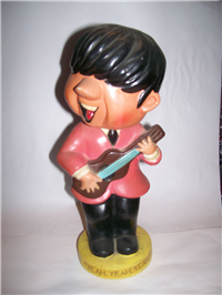 THE BEATLES John Lennon Ceramic Bobblehead Bank (World Gift, c. 1964)