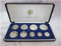 JAMAICA 1981 9 Coins Silver Proof Set  KM PS19
