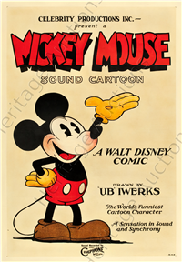 MICKEY MOUSE American One Sheet   (Celebrity Productions, circa 1928)