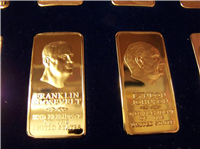 Danbury Mint Presidential Bronze Ingots Collection, One Ounce Bronze Bar edition