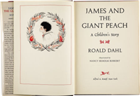 JAMES AND THE GIANT PEACH  Roald Dahl  (1961)  First Edition in Dust Jacket