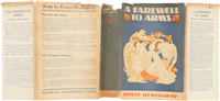 A FAREWELL TO ARMS  Ernest Hemingway  (1929) First Edition in Dust Jacket