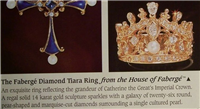 The Diamond Tiara Ring from House of Faberge    (Franklin Mint, 1977)