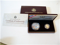 1988 US MINT Olympic Coins $5 Gold and $1 Silver Proof Set 