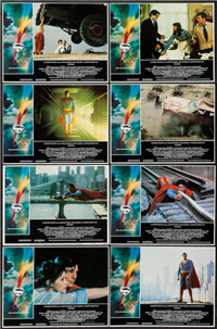 SUPERMAN: THE MOVIE American Lobby Card Set of 8   (Warner Brothers, 1978)