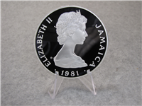 JAMAICA 1981 Royal Wedding $25 Silver Proof Coin 1981