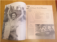 SUNBATHING FOR HEALTH  Vol. IX # X    (Rex Book Company, March, 1956) Betty Page 