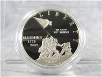 Marine Corps 230th Anniversary Silver Dollar Proof + Box & COA (US Mint, 2005P)