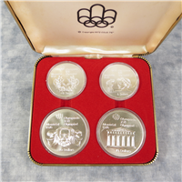 CANADA 1976 Montreal Olympics XXI Olympiad 4 Coin Uncirculated Set Series II Olympic Motifs