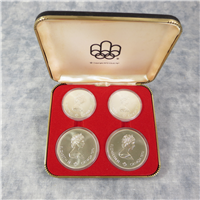 CANADA 1976 Montreal Olympics XXI Olympiad 4 Coin Uncirculated Set Series II Olympic Motifs