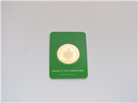 JORDAN 1977 25 Dinar Proof Gold Coin (Franklin Mint)