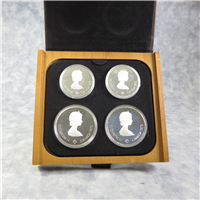 CANADA 1976 Montreal Olympics XXI 4 Coin Silver Proof Set Series II Olympic Motifs