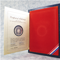 Official Jimmy Carter Presidential Inaugural Silver Medal and First Day Cover  (Franklin Mint, 1977)