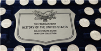 The History of the United States USA Mini-Coin Collection  (Franklin Mint, 1976)