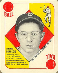 1951 Topps Red Backs Baseball Card  #20  Dom DiMaggio