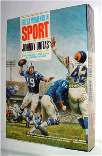 JOHNNY UNITAS   Plastic Model Kit    (Aurora Great Moments in Sports, 1965)