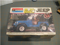 MORK & MINDY CJ7 JEEP  1:24 scale Plastic Model Kit    (Monogram, 1979)