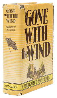 GONE WITH THE WIND    Margaret Mitchell  (New York:  Macmillan Company, 1936)  First edition, First printing in Dust Jacket