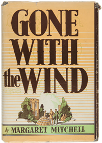 GONE WITH THE WIND    Margaret Mitchell  (New York:  Macmillan Company, 1936)  First edition, Second issue in Dust Jacket