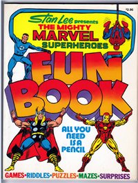 THE MIGHTY MARVEL SUPERHEROES FUN BOOK #1     (Fireside, 1976)