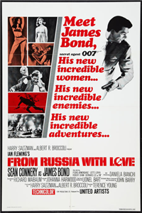 FROM RUSSIA WITH LOVE  Re-Release American One Sheet (United Artists, 1980)