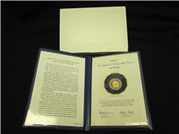 BELIZE 1977 Gold $100 Dollars Proof Coin KM 53 in Sealed Cachet