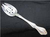 George & Martha Washington Sterling 8  1/4" Pierced Serving Spoon   (Westmoreland, #1940) 