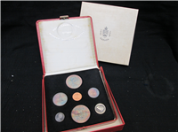 CANADA 1967 Centennial 6 Coins Proof-Like Set in Red Case with Medallion