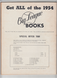 PHILADELPHIA PHILLIES YEARBOOK  (Big League Books, 1954) 