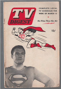 TV DIGEST  Vol. 5 #11    (Segal Publishing, March 13, 1954) George Reeves as Superman