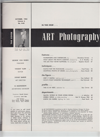 ART PHOTOGRAPHY  Vol. 6 #4-64    (George E. von Rosen, October, 1954) Marilyn Monroe, Arline Hunter