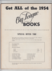 OAKLAND ATHLETICS YEARBOOK  (Big League Books, 1954) 