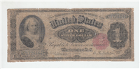 (Fr-221) 1886 $1 Martha Washington Silver Certificate (Rosecrans/Nebeker, small red seal)