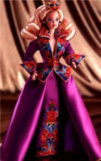 ROYAL SPLENDOR  Barbie Doll   (Presidential Porcelain Collection, Mattel  #10950, 1993) 